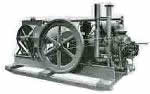 Model H series tractor engine, skid mounted